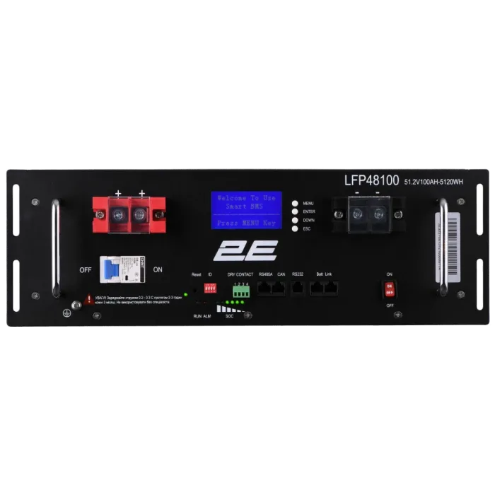 2E LFP48 100А•год 19" LCD 16S Літієва акумуляторна батарея