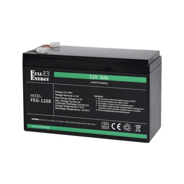 Full Energy FEG-128 12В 8А•г Літієва акумуляторна батарея