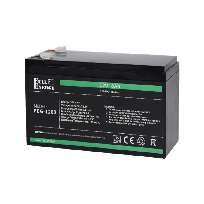 Full Energy FEG-128 12В 8А•г Літієва акумуляторна батарея