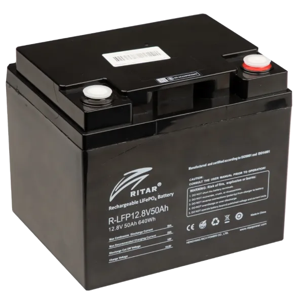 Ritar R-LFP12.8V50AH Акумуляторна батарея з bluetooth