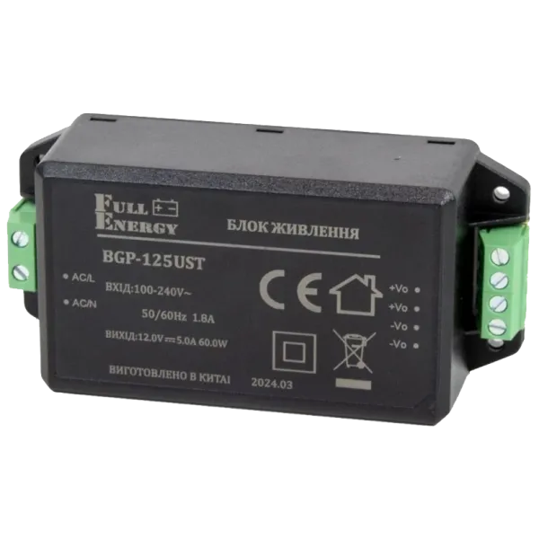 Full Energy BGP-125UST 12 В / 5 А Блок живлення