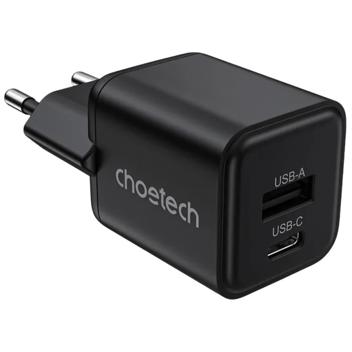 Choetech PD5012 mini Black PD30W GAN A+C Адаптер