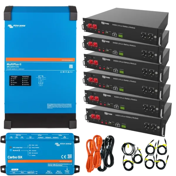 VictronEnergy MultiPlus-II + Dyness 4кВт 14.4кВт•г Система безперебійного живлення однофазна
