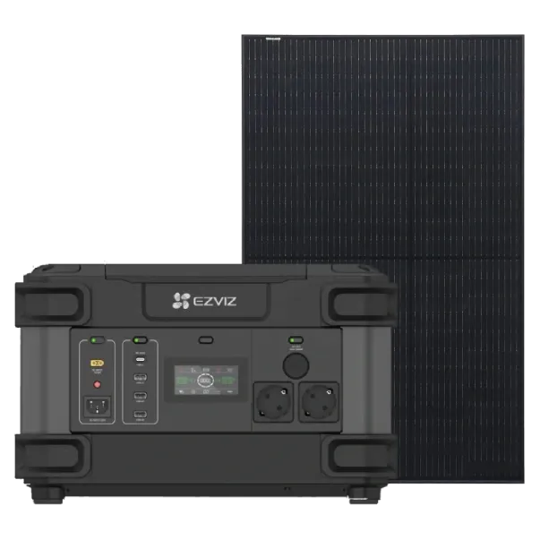 Ezviz CS-PS1300 (CN066)(FR) + Risen Solar RSM40-8-400MB Full Black Система автономного живлення однофазна