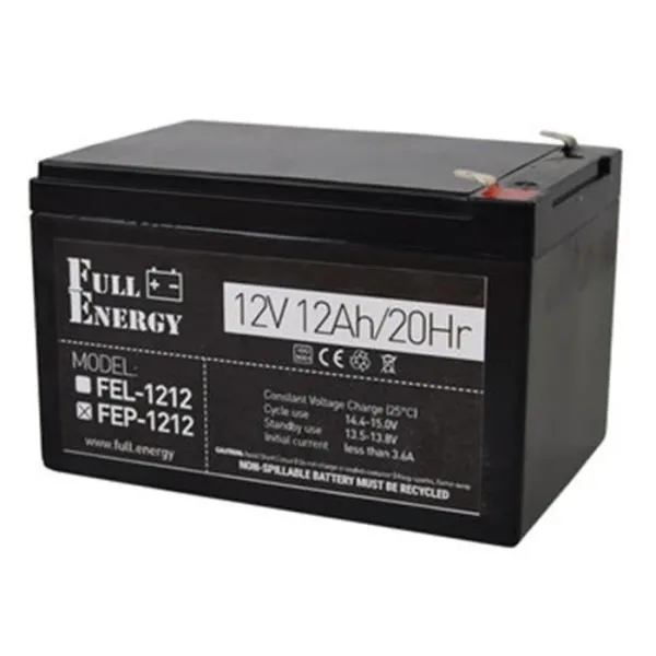 Full Energy FEP-1212 12 А•г 12В Свинцево-кислотна акумуляторна батарея