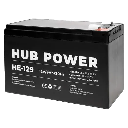 Hub Power HE-129 12V 9AH Акумуляторна батарея