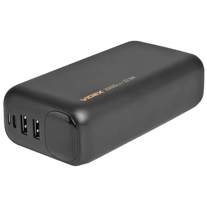 VIDEX VPB-297 22.5W Black 30000mAh Повербанк