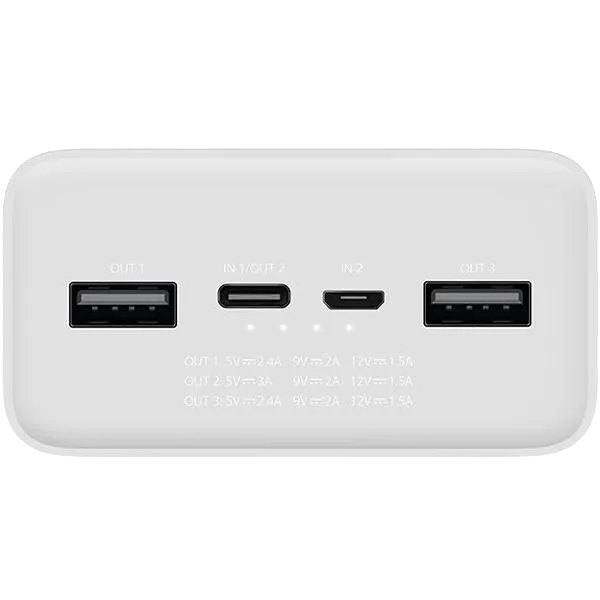 Xiaomi Mi Power Bank 3 30000 mAh 24W Fast Charge PB3018ZM White (VXN4307CN) Повербанк
