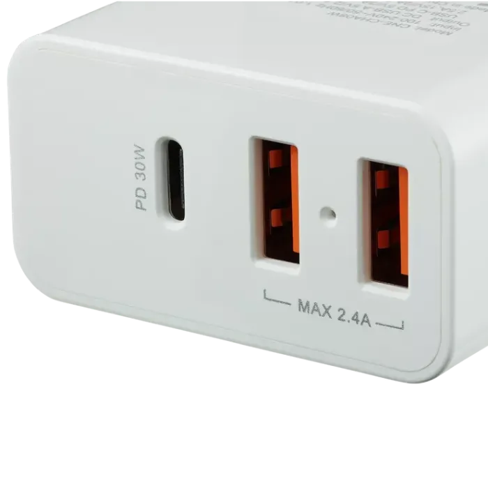 Canyon H-08 white (QC/PD 30W) Мережевий зарядний пристрiй
