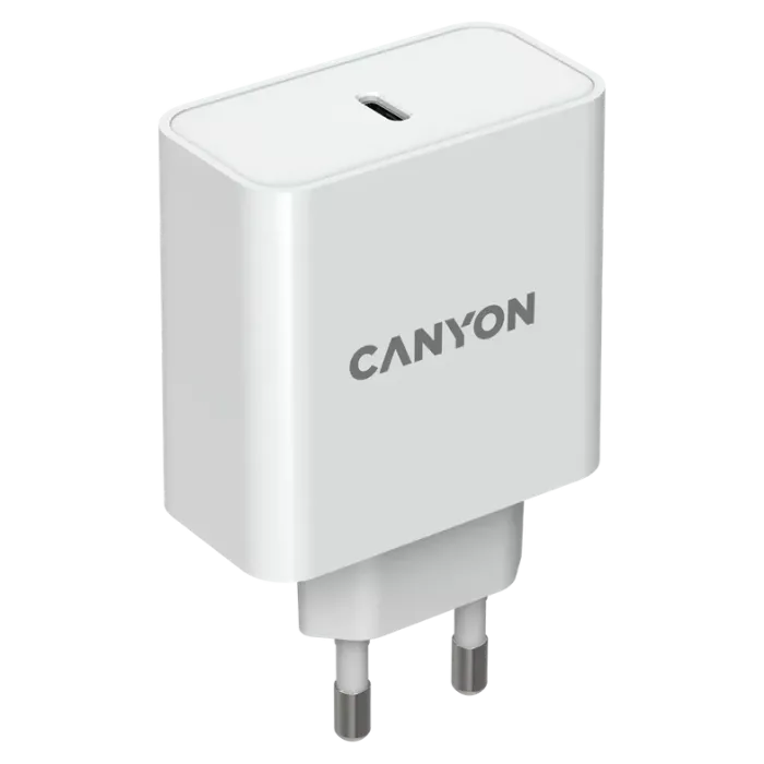 Canyon H-65 white (GAN 65W) Мережевий зарядний пристрiй