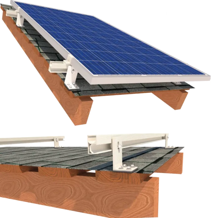 InstallKit IK-XL-B-4 кріплення 4 сонячних панелей до 1145мм бітумна черепиця Комплект