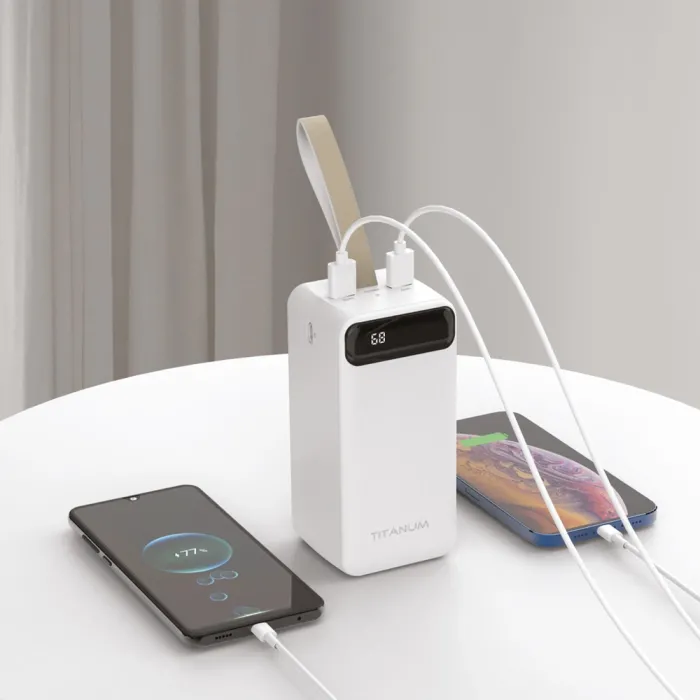 TITANUM 741S 22.5W White 50000mAh Повербанк