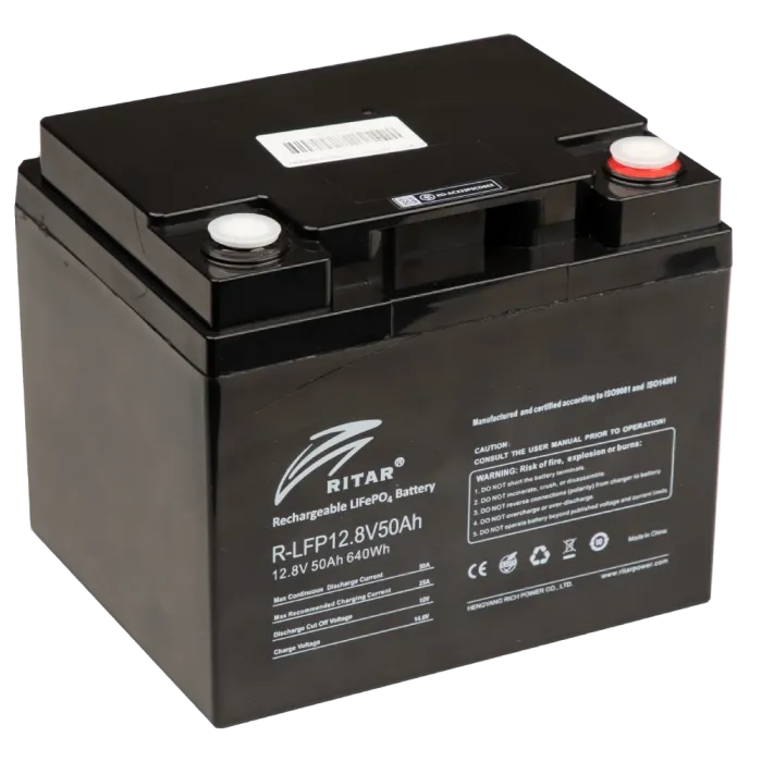 Ritar R-LFP12.8V50AH Акумуляторна батарея з bluetooth