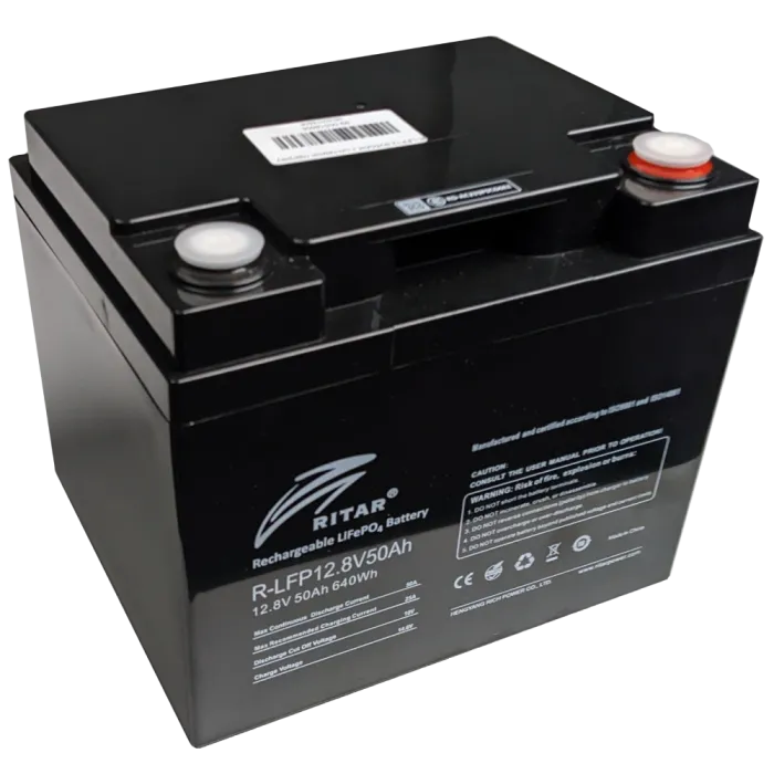 Ritar R-LFP12.8V50AH Акумуляторна батарея з bluetooth