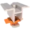 Kripter Domino V3-4 L6200 Кріплення наземної оцинкованої стійки у зборі
