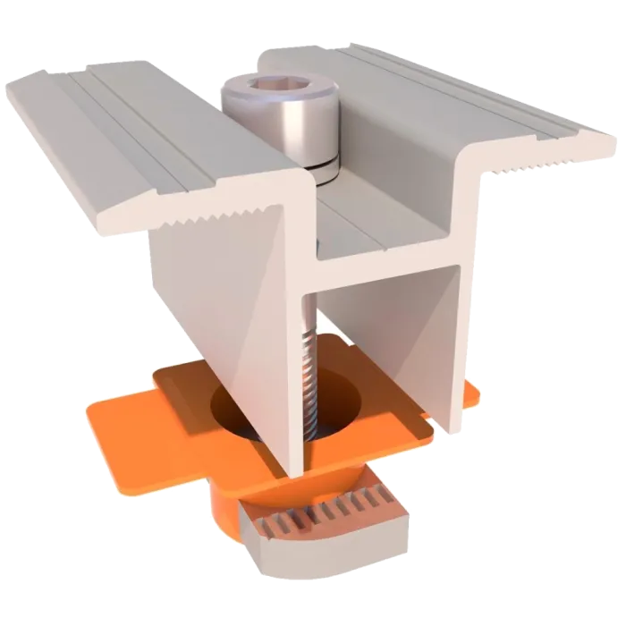 Kripter Domino V3-4 L6200 Кріплення наземної оцинкованої стійки у зборі