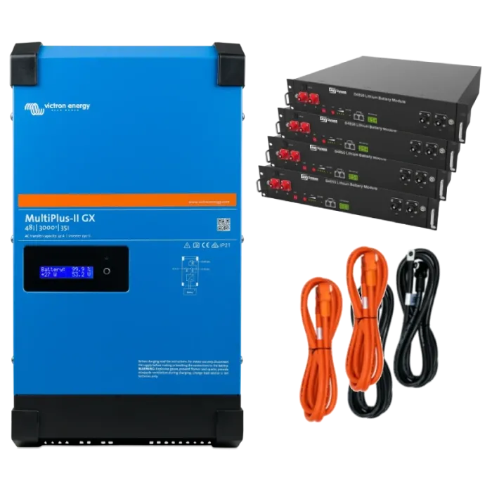 Victron Energy MultiPlus-II + Dyness 2.4кВт 9.6кВт•год Система автономного живлення однофазна