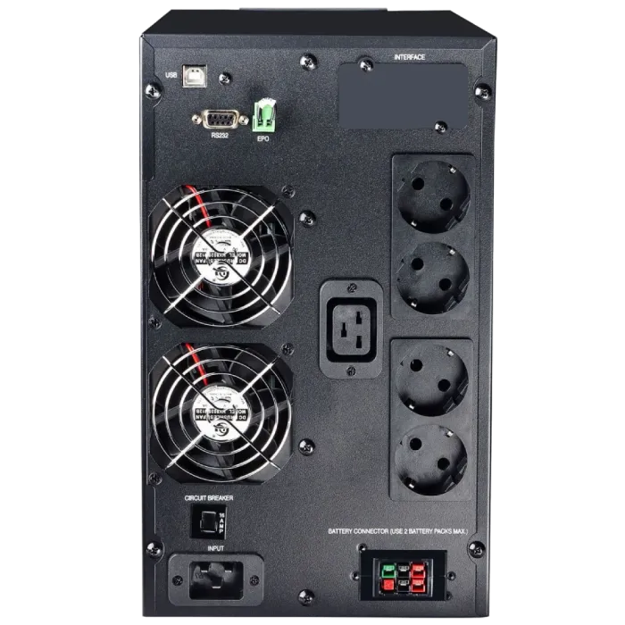 Powercom MAC3000 Schuko LCD Джерело безперебійного живлення