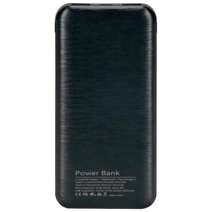 Kraft KPB-2020FC (20000 mAh) Black Повербанк