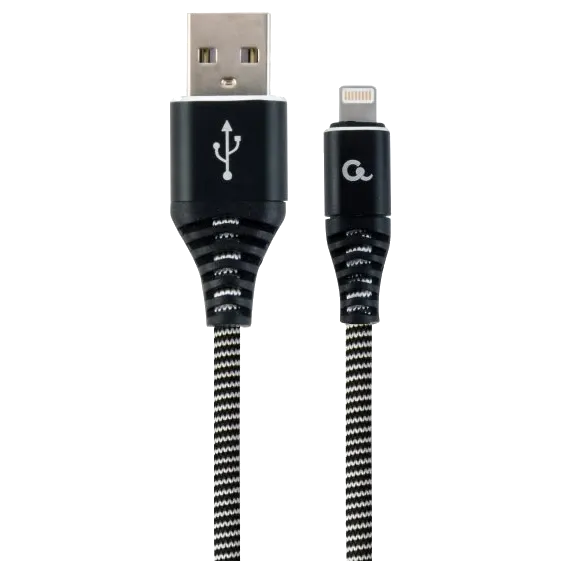 Cablexpert CC-USB2B-AMLM-1M-BW USB A - Lightning 1м Кабель