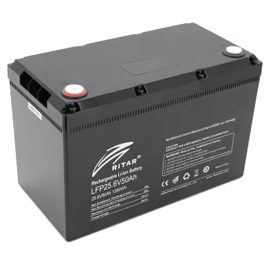 Ritar LFP25.6V50Ah 25.6В 50А•год 50А Літієва акумуляторна батарея