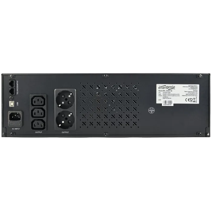 EnerGenie UPS-RACK-1200 1200А апроксимована синусоїда Джерело безперебійного живлення