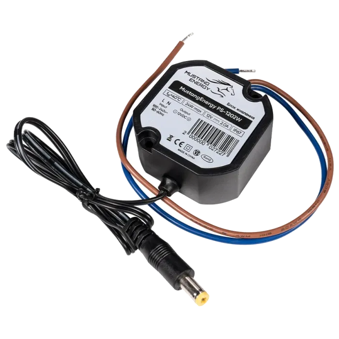 Mustang Energy PS-1202W IP67 Блок живлення