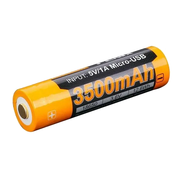 Fenix ARB-L18-3500U Акумулятор 18650 3500 mAh micro usb зарядка
