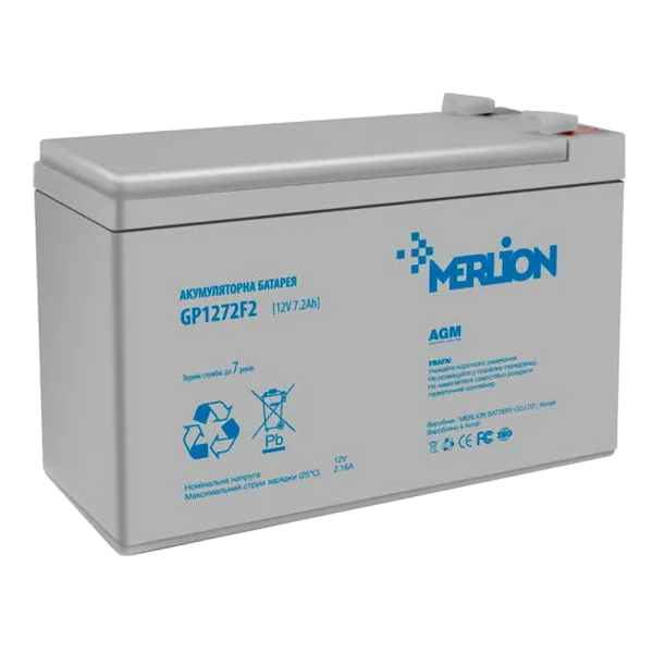 MERLION GP1272F2 7.2А•г 12В Свинцево-кислотна акумуляторна батарея