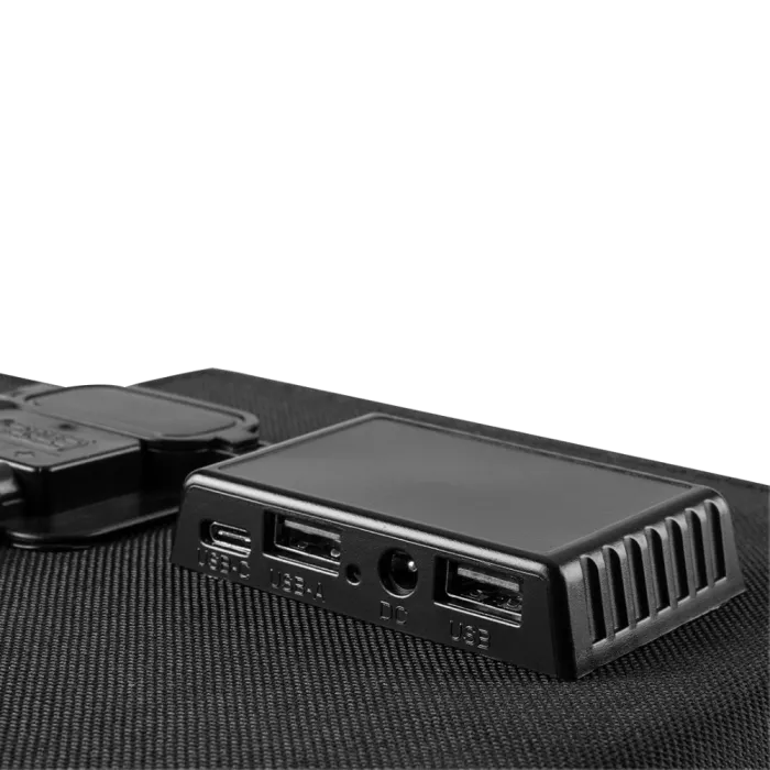 Neo Tools 120Вт Сонячна панель, регулятор напруги, USB-C та 2xU
