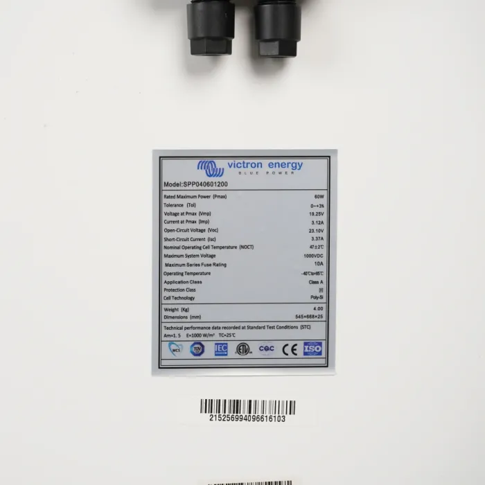 Victron Energy 60W-12V 4a, 60Wp, Poly PV модуль