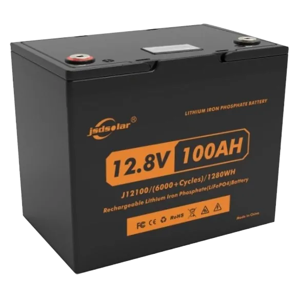 JSDS LiFePO4 12100LED 12.8В 100А•г Літієва акумуляторна батарея