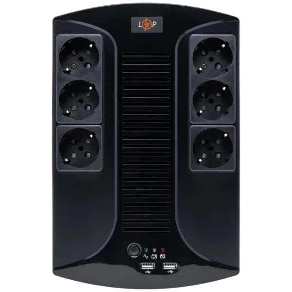 LOGICPOWER 650VA-6PS (455Вт) Джерело безперебійного живлення