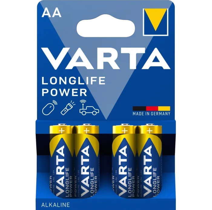 AA VARTA HIGH ENERGY/LONGLIFE POWER BLI 4 ALKALINE Батарейка