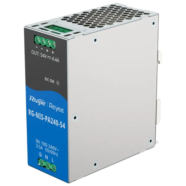 Ruijie RG-NIS-PA240-54 AC/DC 54В 4.4А 240 Вт на DIN-рейку Блок живлення