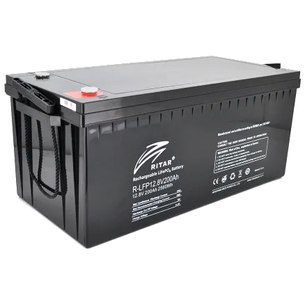 Ritar R-LFP12.8V200Ah 12.8В 200А•год 200А Літієва акумуляторна батарея