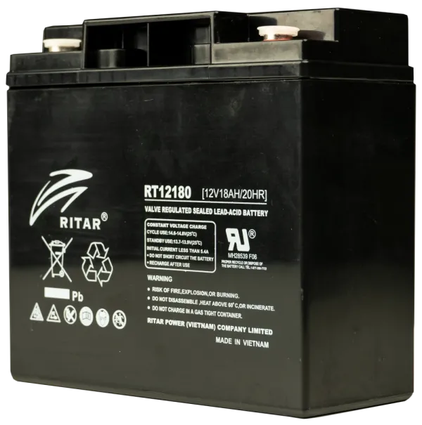 Ritar RT12180 18А•г 12В Свинцево-кислотна акумуляторна батарея