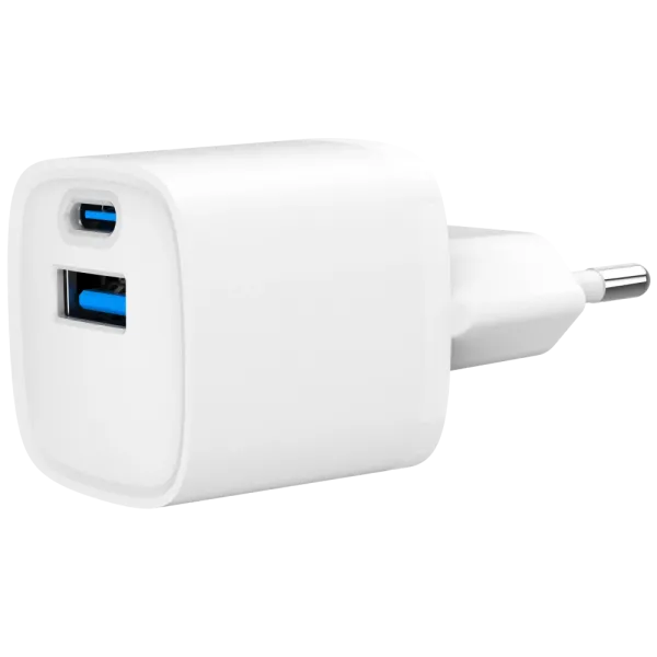 Gembird TA-UC-PDQC20-W-01 (USB Type A + USB Type C) Мережевий зарядний пристрій