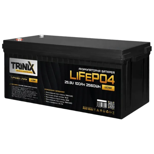 Trinix TLFP-24100 Ultra 25.6В 100А•год 100А Літієва акумуляторна батарея