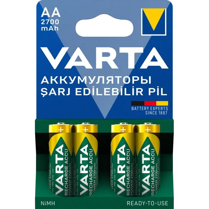 VARTA ACCU AA 2700mAh BLI 4 NI-MH Акумулятор